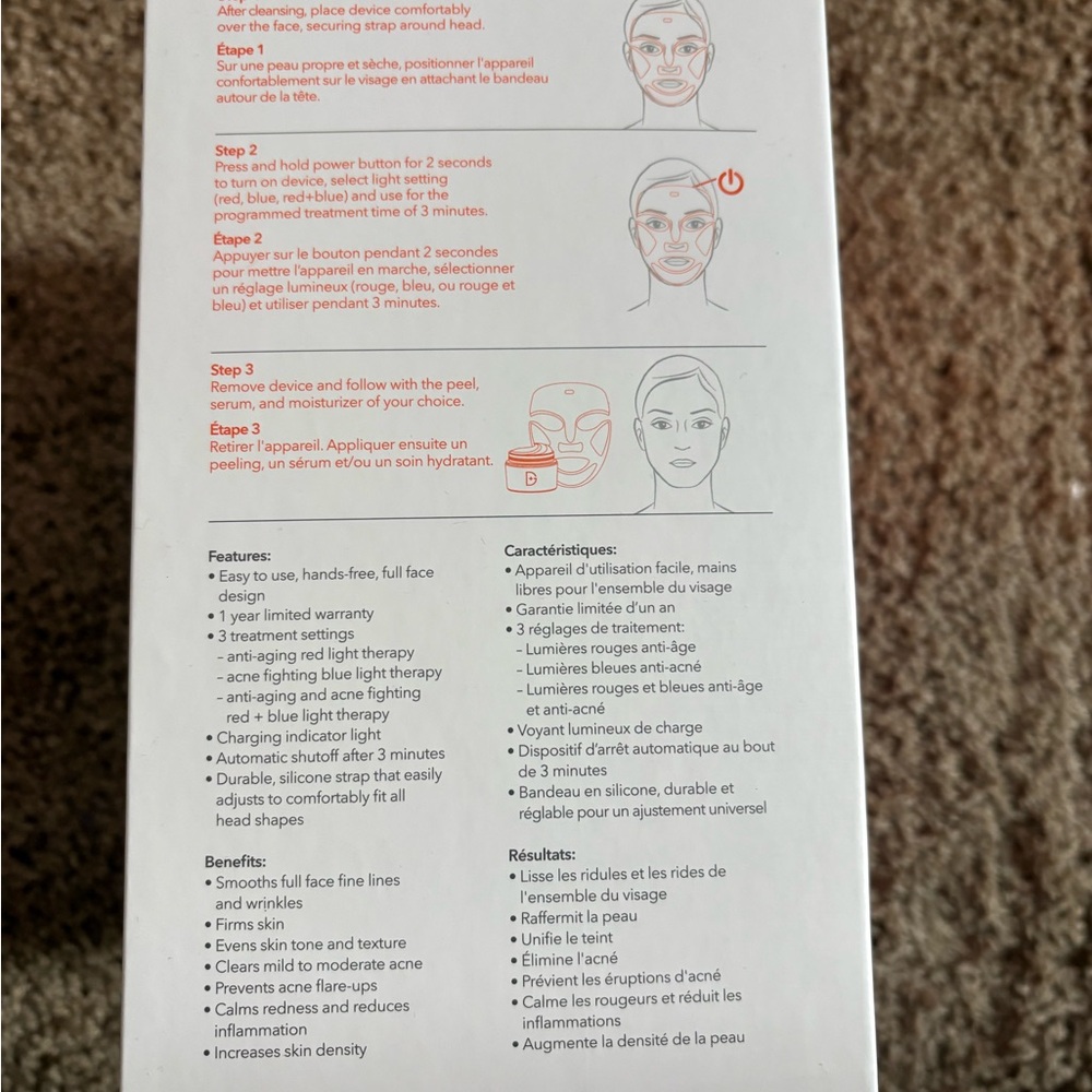 NIB Dr Dennis Gross DRx SpectraLite FaceWare Pro Masque LED Mask w/samples - Picture 5 of 10